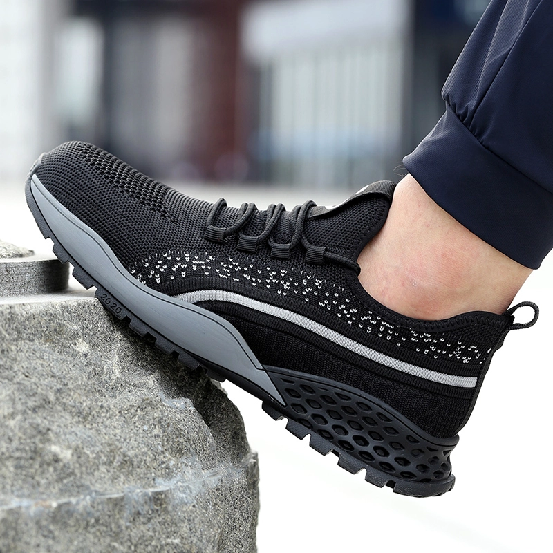 China TM263 Anti slip soft rubber sole prevent puncture lightweight sneakers safety shoes steel toe manufacturer