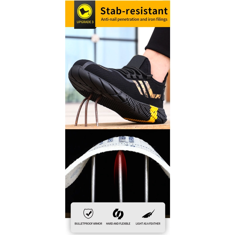 Chine 9200 chaussures de sécurité à la mode anti-dérapantes légères anti-crevaison baskets bout en acier fabricant