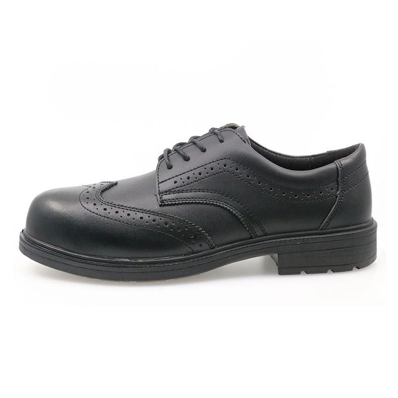 China BS001 Non slip anti static metal free fashion mens office executive safety shoes composite toe manufacturer