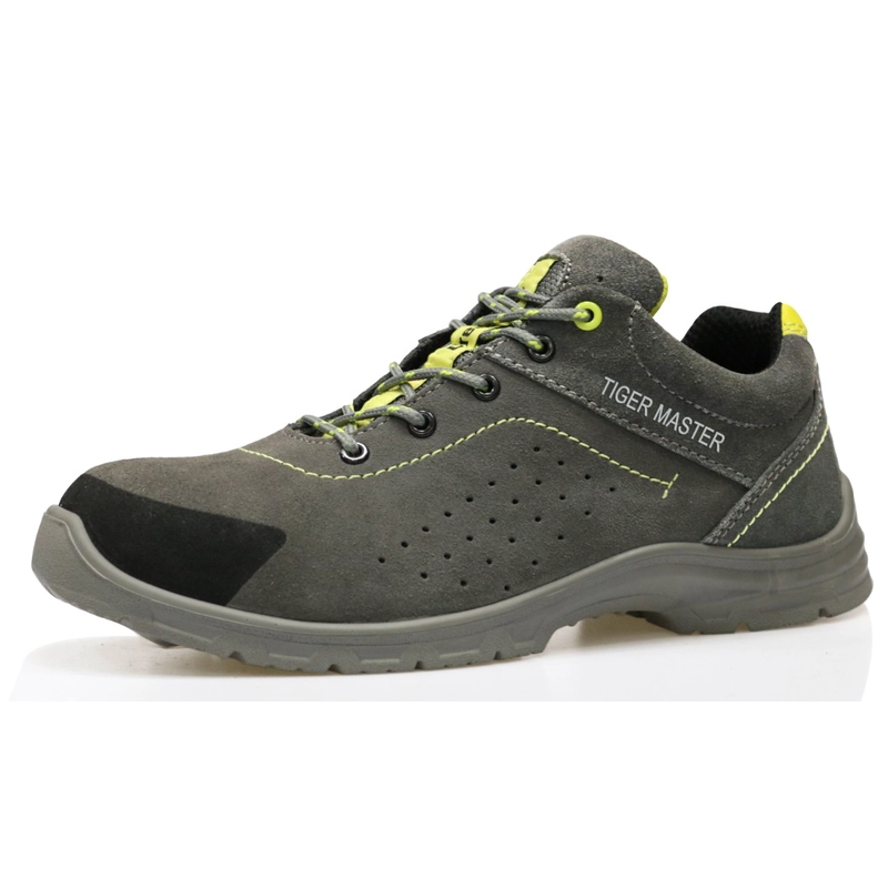 China BTA001 suede leather breathable sport type safety shoes for men manufacturer