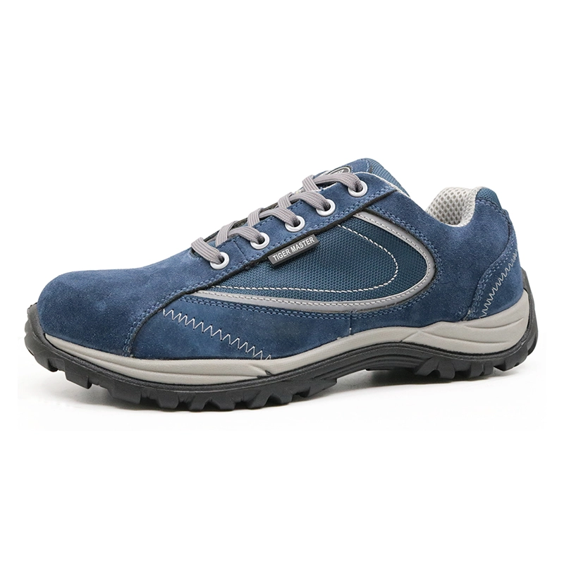 China BTA019 PU injection suede leather composite toe sport type work shoes manufacturer