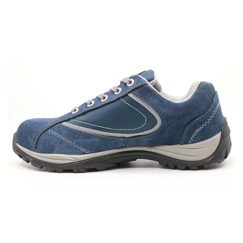 China BTA019 PU injection suede leather composite toe sport type work shoes manufacturer