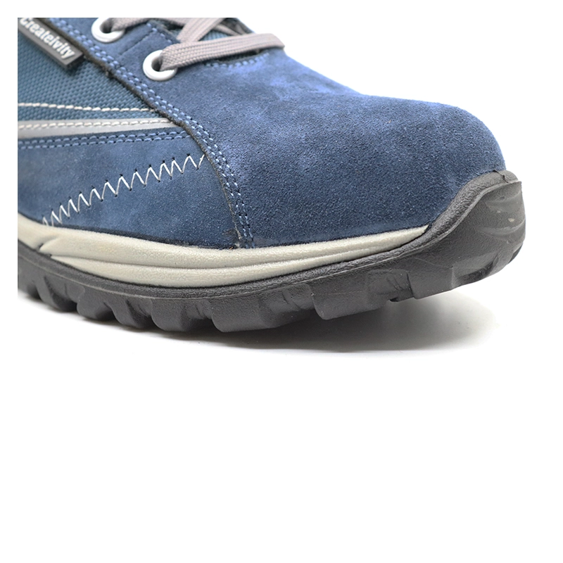 China BTA019 PU injection suede leather composite toe sport type work shoes manufacturer