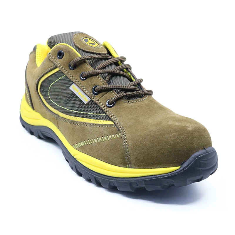 China BTA020 S1P SRC PU injection anti slip esd safety leather shoes manufacturer