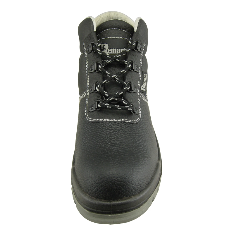 China Buffalo embossed leather PU injection safety shoes for USA manufacturer