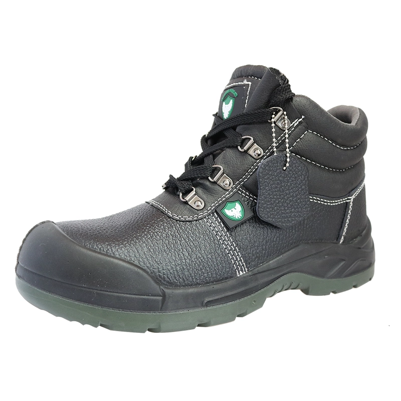 China Leather upper PU sole steel toe industrial safety shoes manufacturer