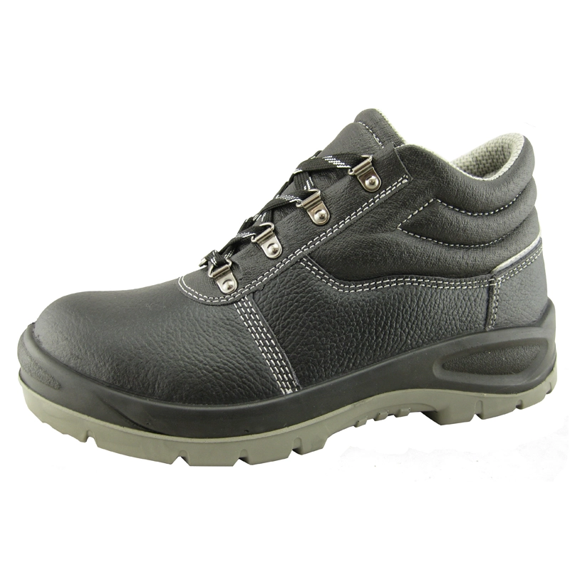 China Buffalo leather PU sole steel toe safety shoes manufacturer