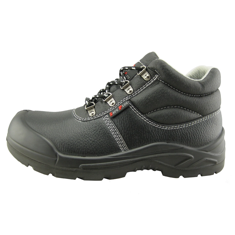 China Buffalo leather mining safety shoes with steel toe and plate manufacturer