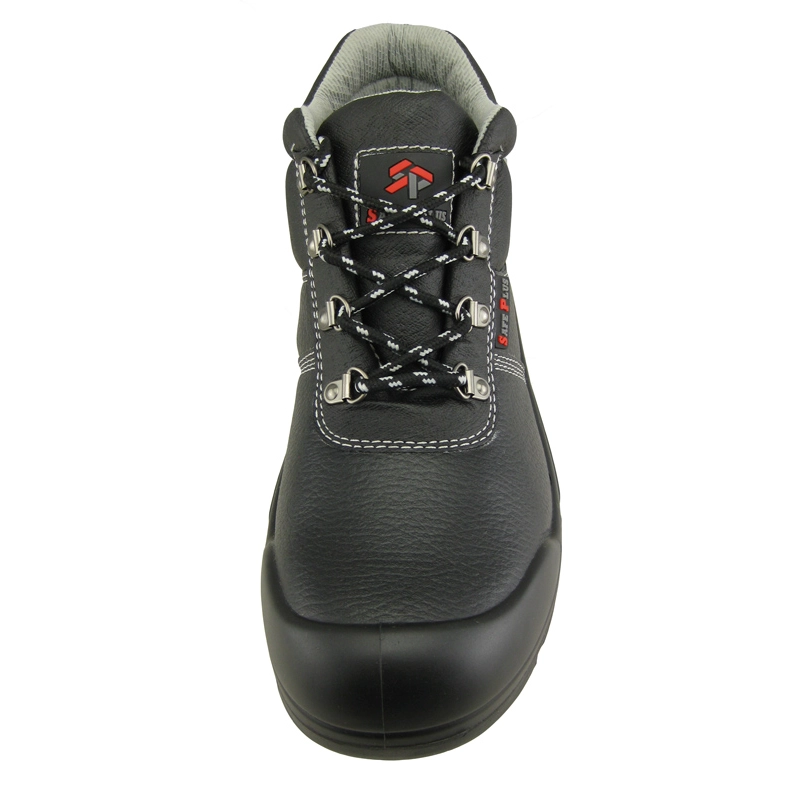 China Buffalo leather mining safety shoes with steel toe and plate manufacturer
