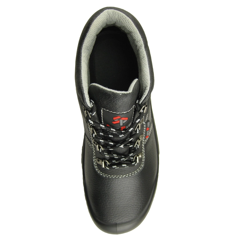 China Buffalo leather mining safety shoes with steel toe and plate manufacturer