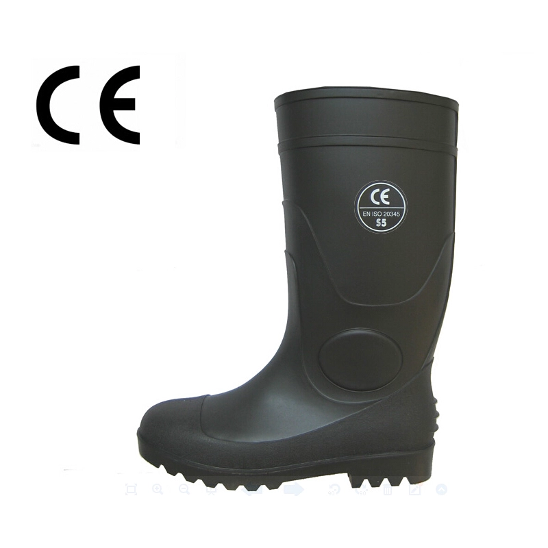 China CE EN ISO 20345 S5 standard PVC rain boots manufacturer