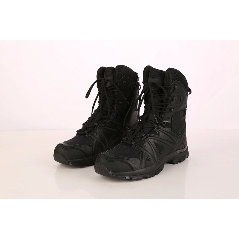 China Cemented EVA rubber sole army combat boots manufacturer