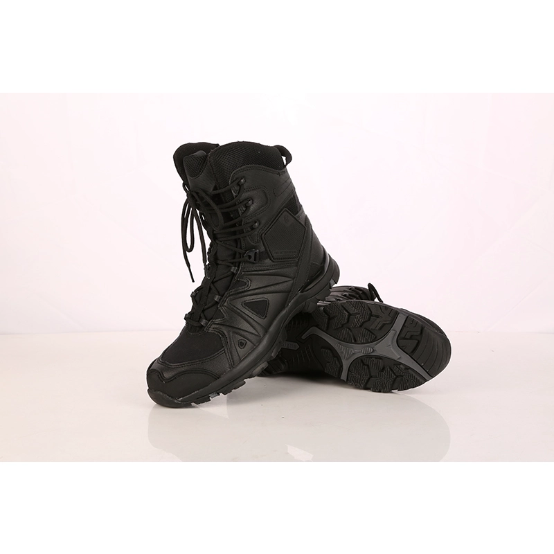 China Cemented EVA rubber sole army combat boots manufacturer