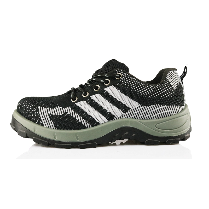 China DTA006 three D flying weaving pu sole sport type safety shoes Hersteller