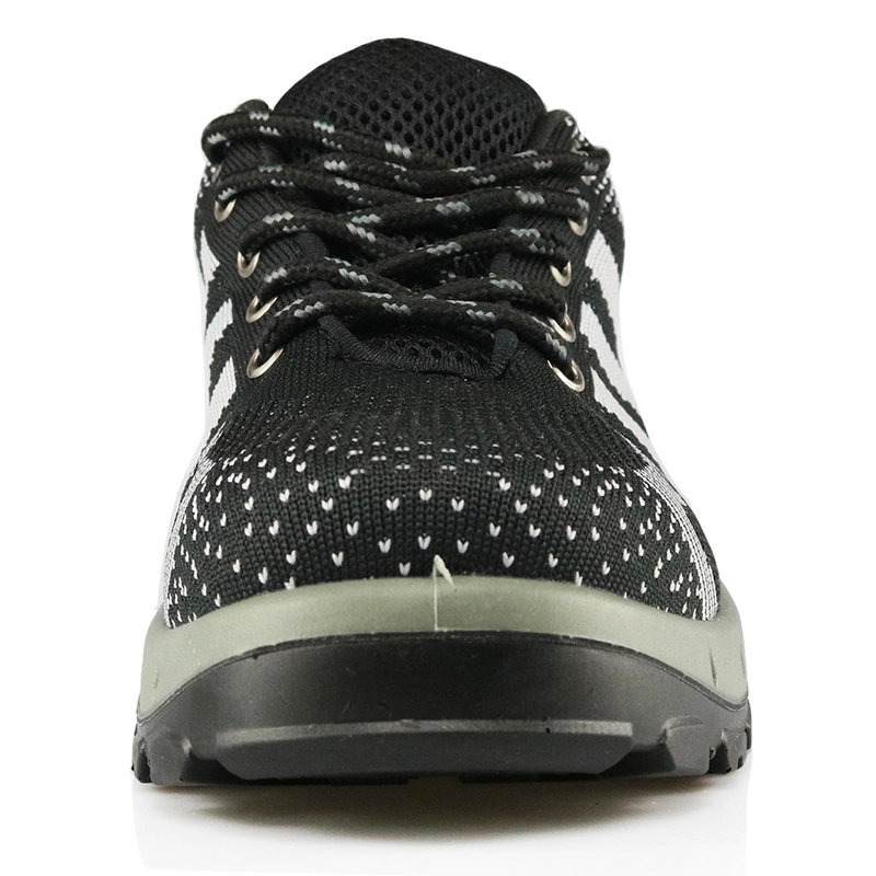 China DTA006 three D flying weaving pu sole sport type safety shoes Hersteller
