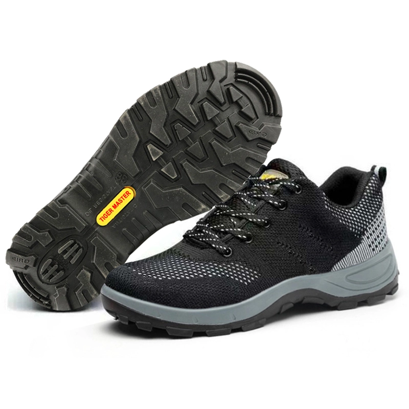 China DTA015 zwarte mode sport veiligheidsschoen met stalen neus fabrikant