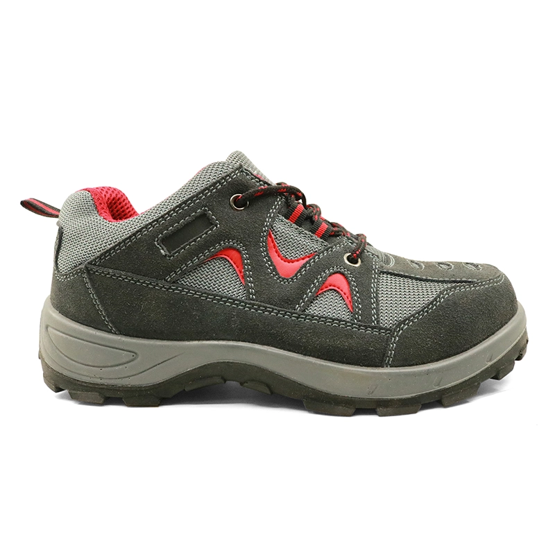 China DTA029 CE steel toe cap anti static suede leather sport style safety shoes manufacturer