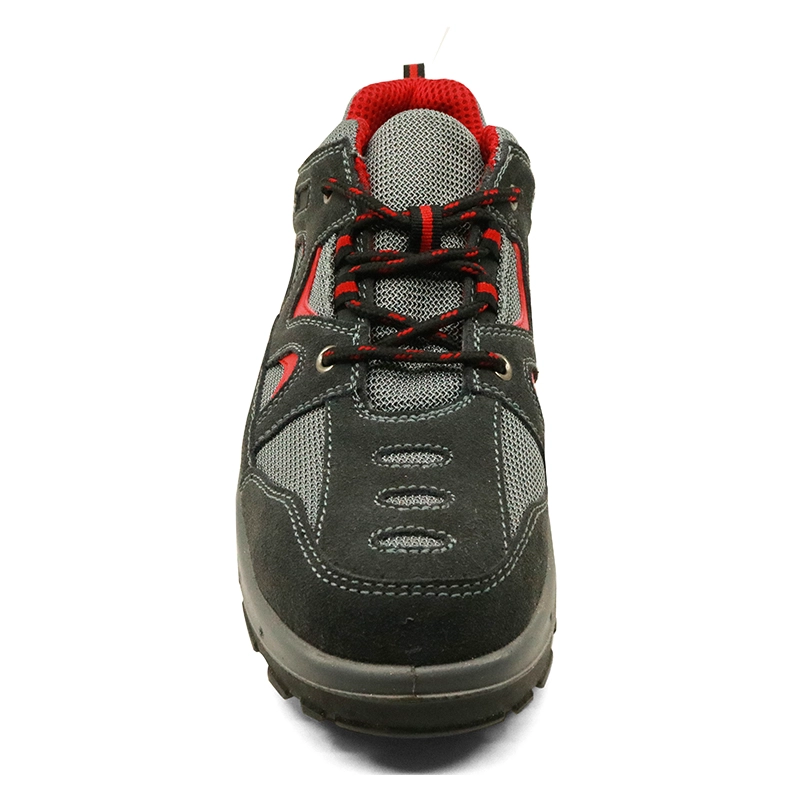 China DTA029 CE steel toe cap anti static suede leather sport style safety shoes manufacturer