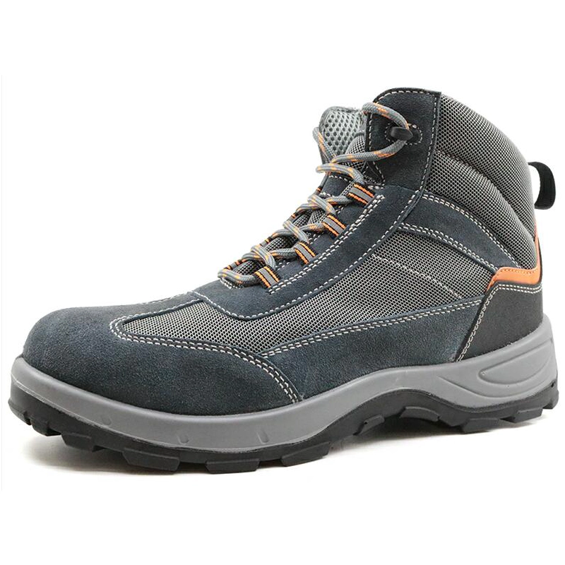 China DTA031H Anti slip delta plus sole suede leather sport type safety shoes men work manufacturer