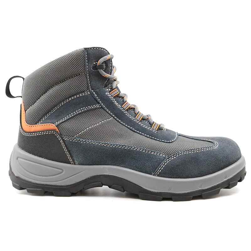 China DTA031H Anti slip delta plus sole suede leather sport type safety shoes men work manufacturer