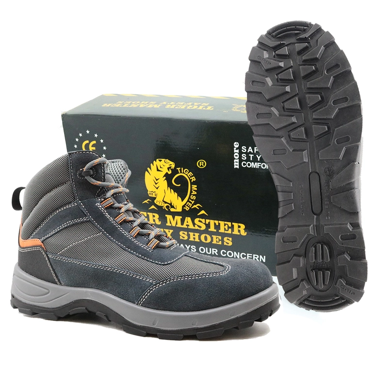 China DTA031H Anti slip delta plus sole suede leather sport type safety shoes men work manufacturer