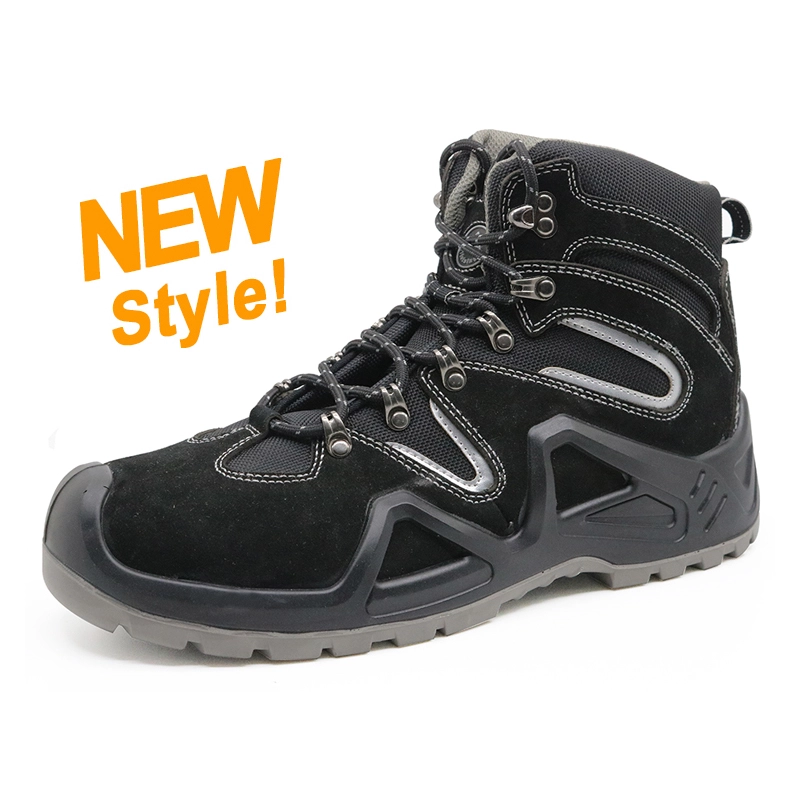 China ENS020 suede leather kevlar mid sole workman safety shoes industrial manufacturer