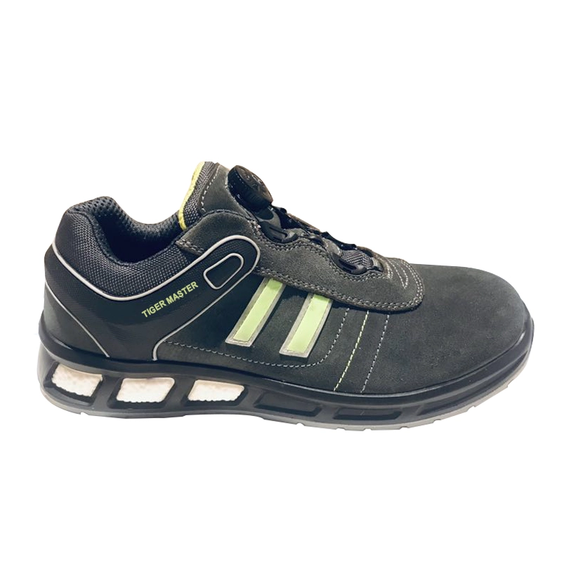 China ETPU02 anti static composite toe kevlar midsole suede leather safety shoe manufacturer
