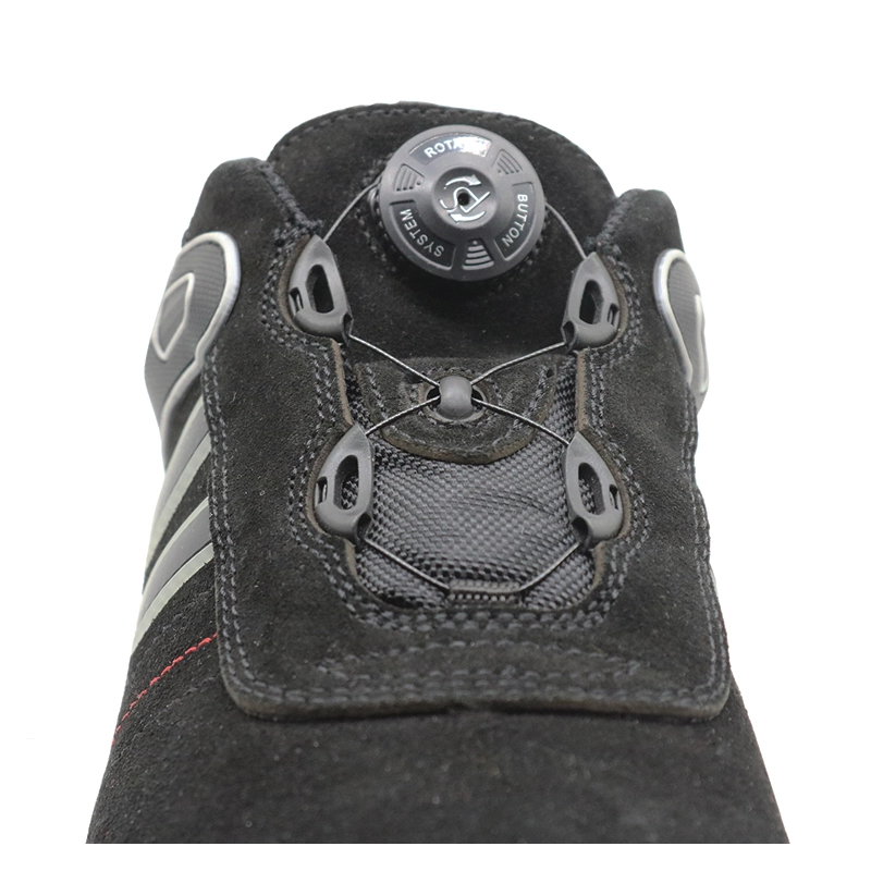 China ETPU12 Suede leather fast loosen lace light australia safety shoes manufacturer