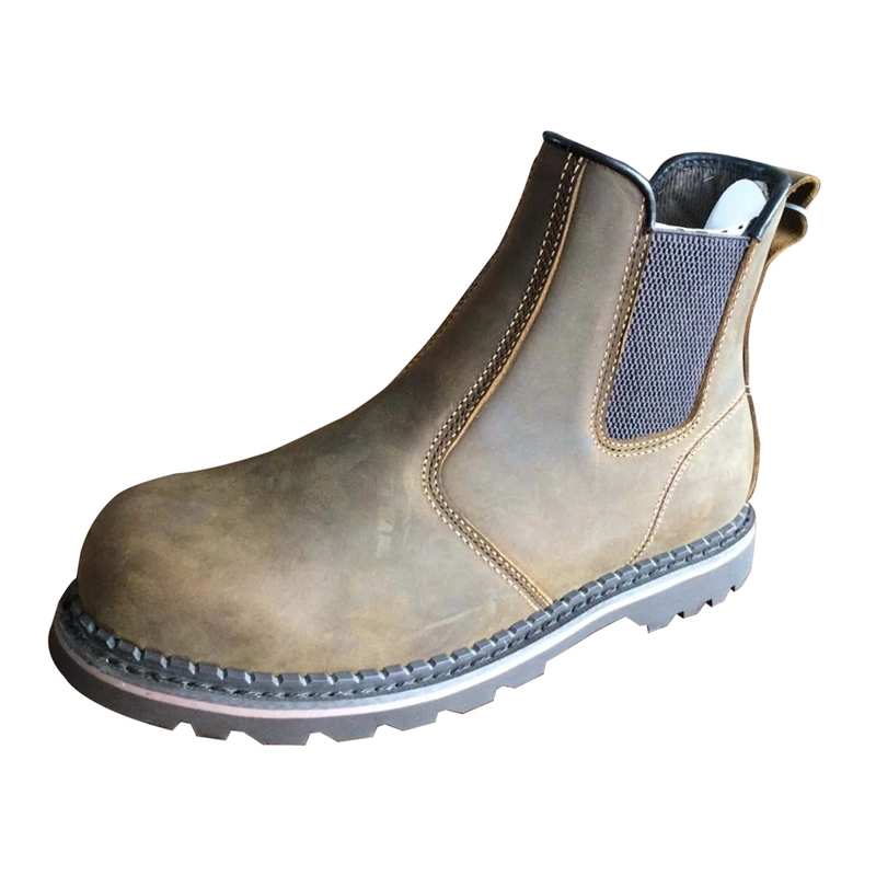 China GY005 fashionable no lace elastic goodyear safety shoes manufacturer