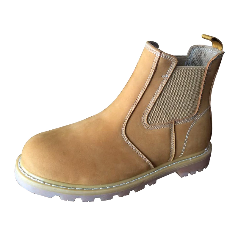 China GY006 nubuck leather rubber sole no lace elastic goodyear work shoes manufacturer