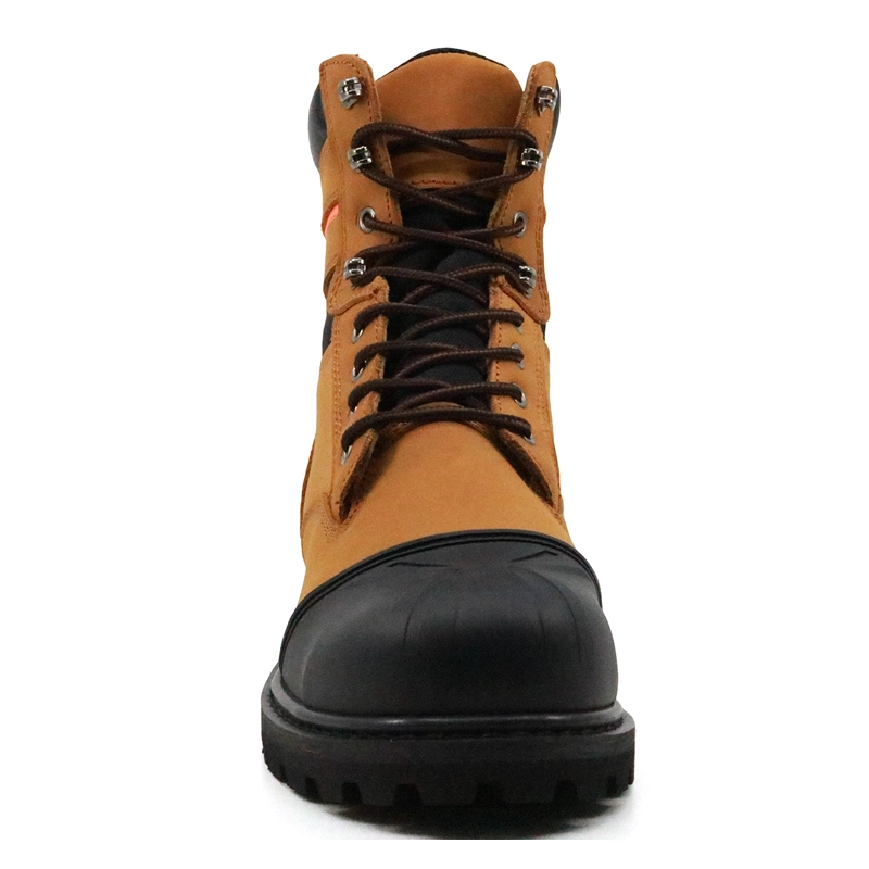 Chine GY015 Bottes de sécurité cousues Goodyear en cuir nubuck résistant à l'huile fabricant