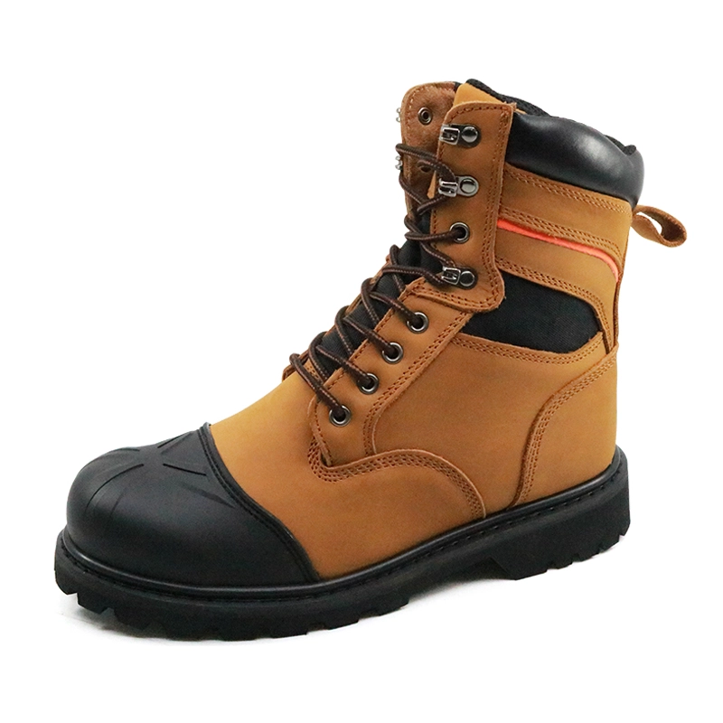 Chine GY015 Bottes de sécurité cousues Goodyear en cuir nubuck résistant à l'huile fabricant