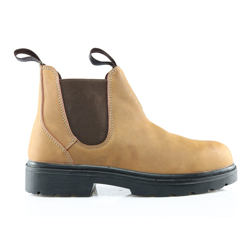 China HA1009 nubuck leather fashionable work boots with elastic gore manufacturer