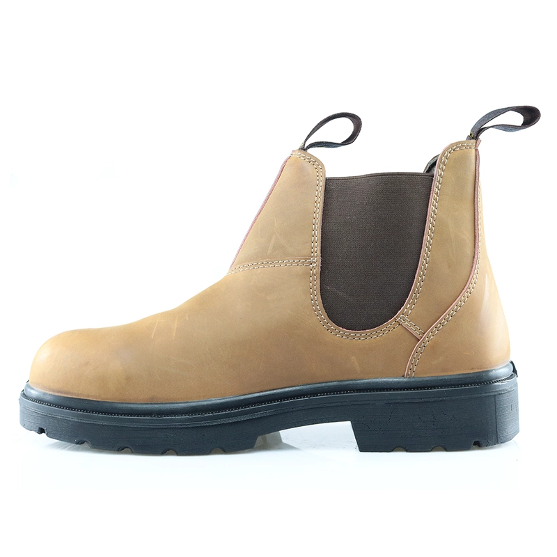 China HA1009 nubuck leather fashionable work boots with elastic gore manufacturer