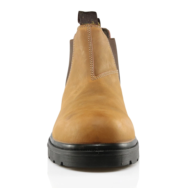 China HA1009 nubuck leather fashionable work boots with elastic gore manufacturer