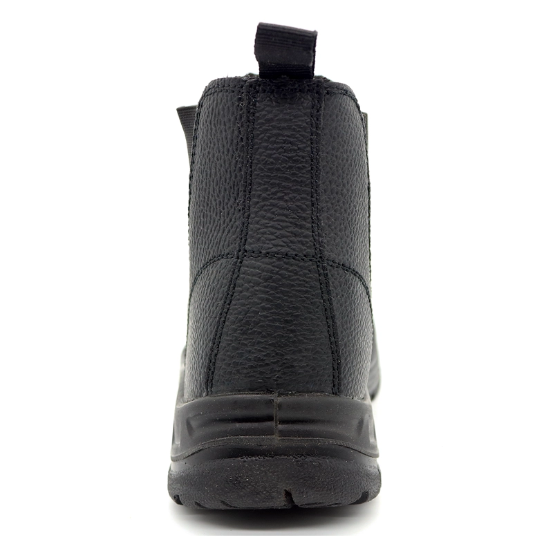 China HA5040 Black leather anti slip puncture proof no lace safety shoes steel toe cap manufacturer