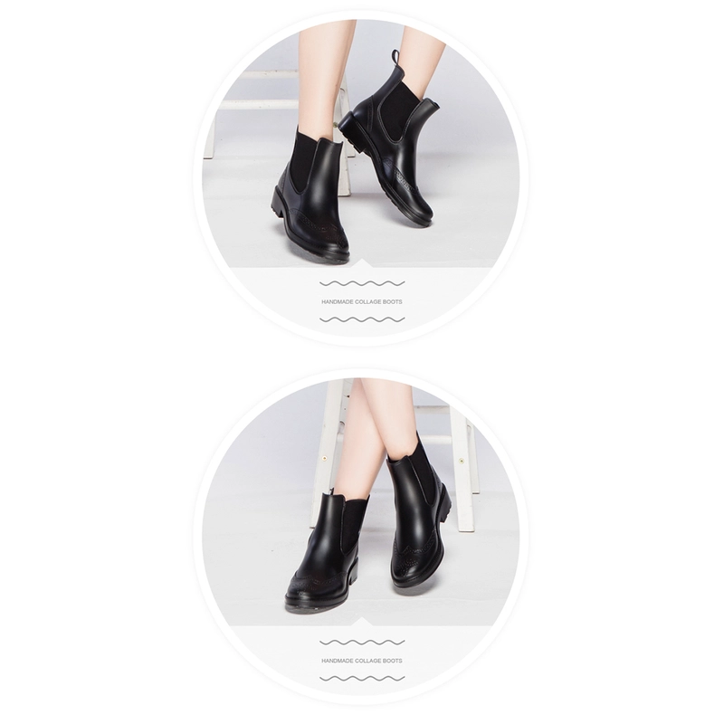 porcelana HNX-1 estilo Chelsea botas de lluvia de tobillo de moda para las mujeres fabricante