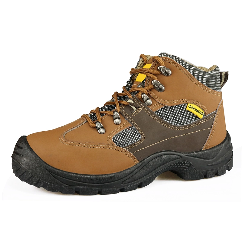 China HS3010 split nubuck leather men sport safety shoes manufacturer
