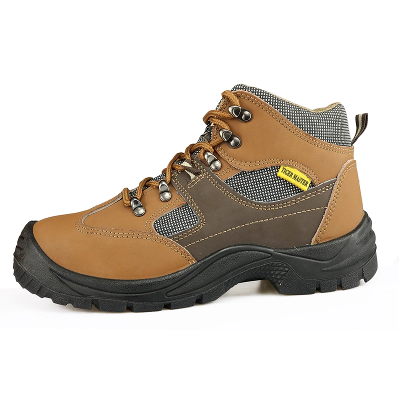 China HS3010 split nubuck leather men sport safety shoes manufacturer