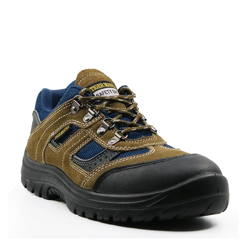 China JK001 suede leather anti static tiger master brand safety shoe for european manufacturer