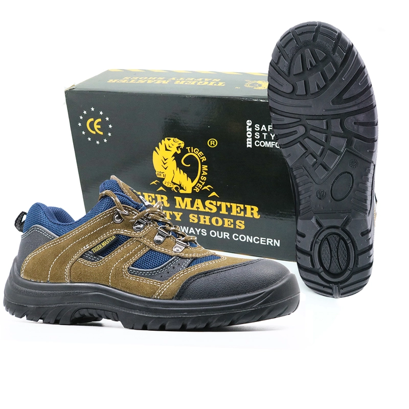 China JK001 suede leather anti static tiger master brand safety shoe for european manufacturer