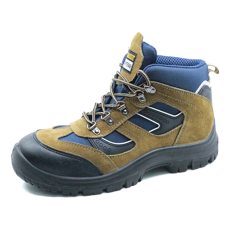 China JK001H high ankle oil resistant steel toe cap sport shoes safety manufacturer