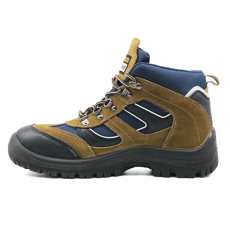 China JK001H high ankle oil resistant steel toe cap sport shoes safety manufacturer