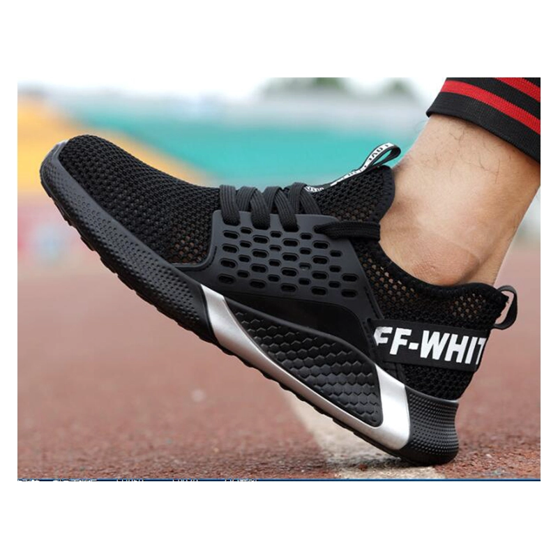 中国 803黑色轻量级钢脚趾穿刺防风男士透气运动鞋安全鞋 制造商