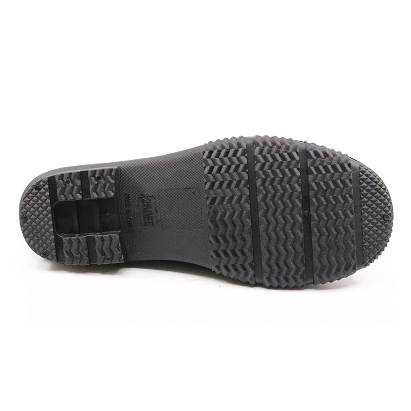 China JW-015 zwarte niet-veiligheid glitter enkel pvc regenlaarzen voor heren fabrikant