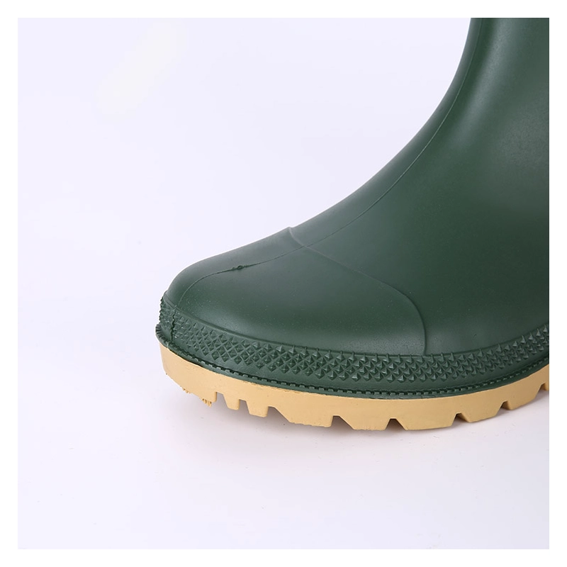 China GB01 CE Verified Waterproof Green Color Farming Pvc Rain Boots manufacturer