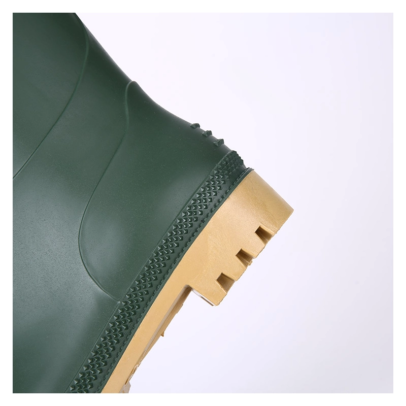 China GB01 CE Verified Waterproof Green Color Farming Pvc Rain Boots manufacturer