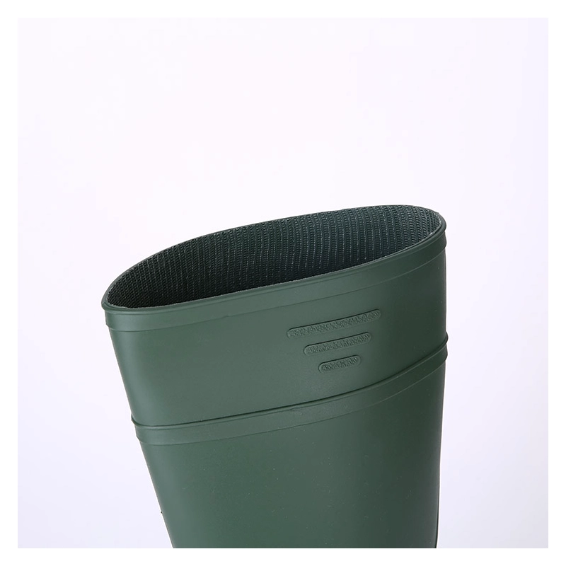 China GB01 CE Verified Waterproof Green Color Farming Pvc Rain Boots manufacturer