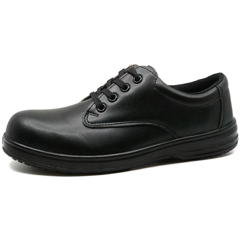 China M008 Black metal free composite toe puncture proof executive safety shoes manufacturer