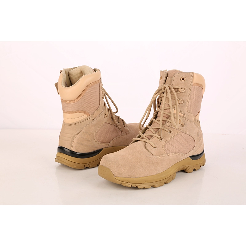 Chine cuir suédé sable désert militaire bottes de combat fabricant